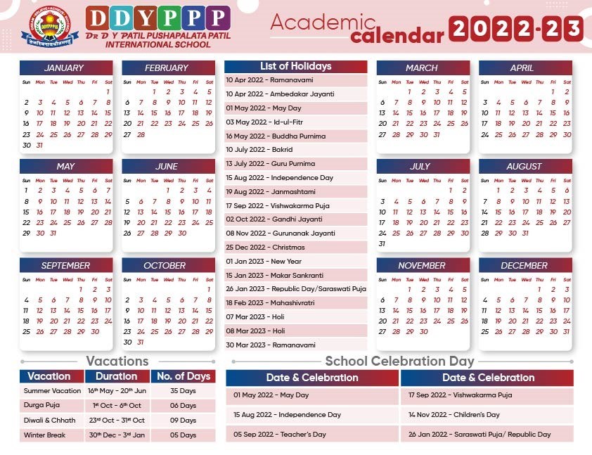 Academic Calendar